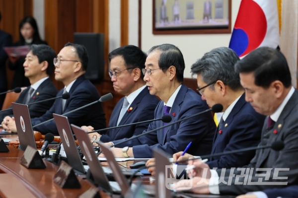 한덕수 대통령 권한대행 국무총리가 17일 세종대로 정부서울청사에서 열린 국무회의를 주재, 모두발언을 하고 있다./자료=국무조정실